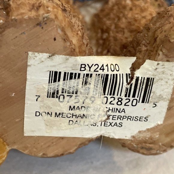 Resin Teddy Bear Large 8" Spring Flowers Don Mechanic Enterprises Sweater Hat - Picture 7 of 11